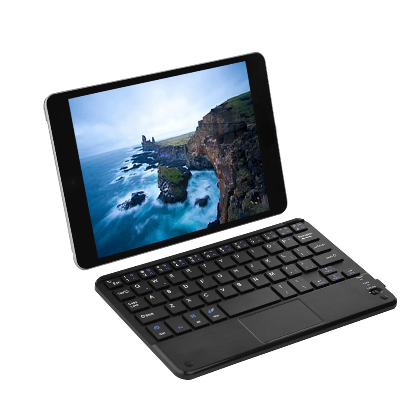 Tastiera Bluetooth wireless mini UltraSlim professionale con touchpad, compatta, ergonomica e reattiva, per PC Windows e tablet Android