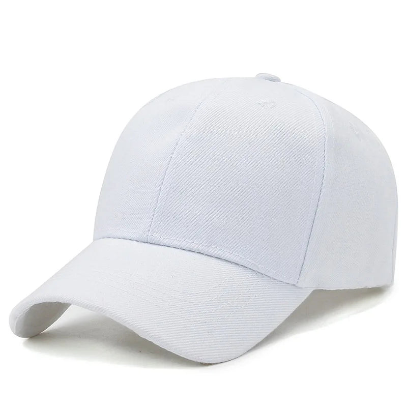Unisex Cap Casual Plain Baseball Cap Adjustable Snapback Hats For Women Men Hip Hop Cap Street Dad Hat Simple Style Solid Color