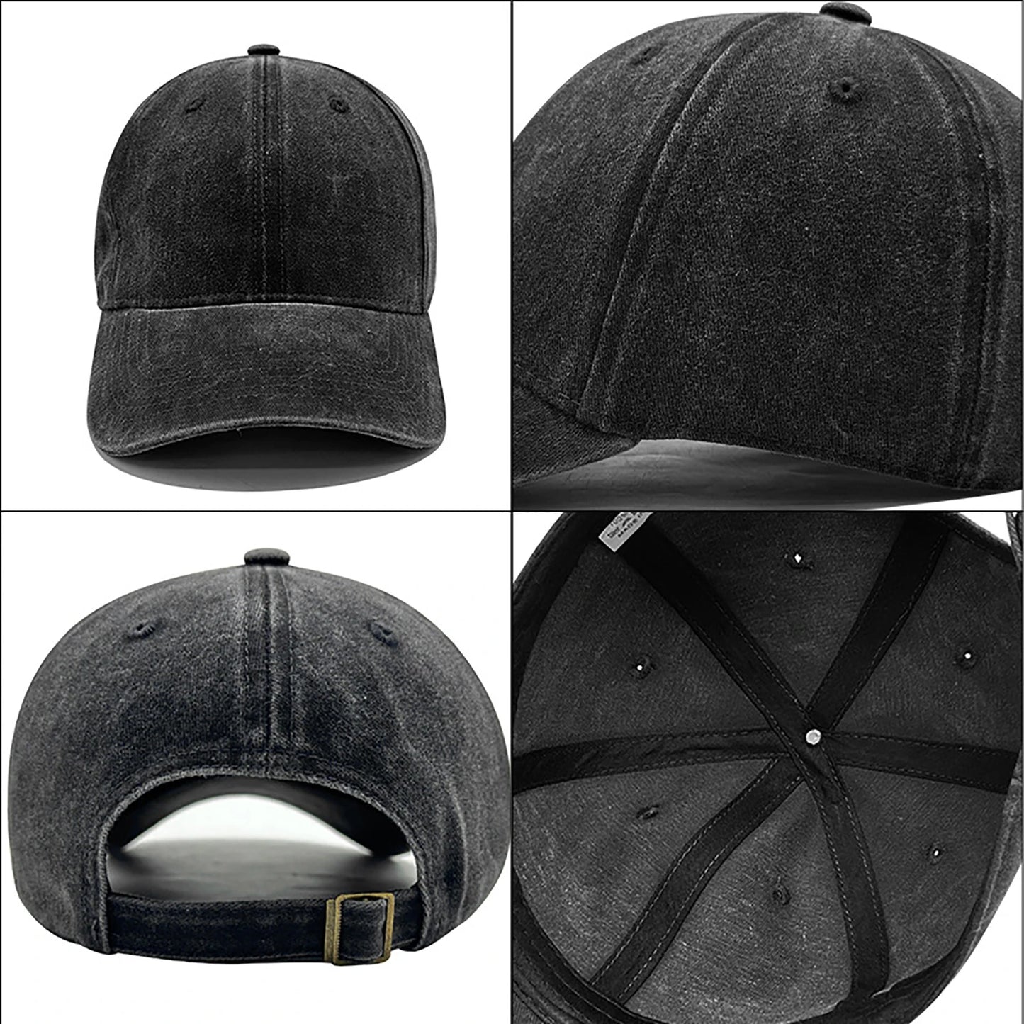 Retro Washed Distressed Baseball Cap Skull Embroidered Dad Hat Men Women Casual Adjustable Outdoor Sun Hat 260617