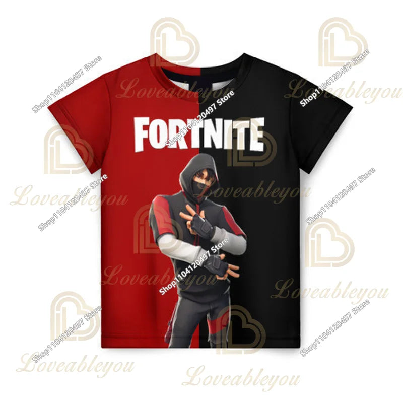 Camiseta Fortnite para niños Banana Peely, camiseta para hombre y mujer, camiseta Battle Royale Game, tops de verano Harajuku