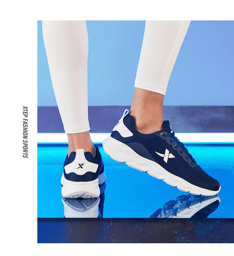 Xtep Running Shoes For Men 2025 Spring Sweat-Absorbing Sports Shoes Wear-Resistant Stability Sporty Sports Sneakers 880119115131