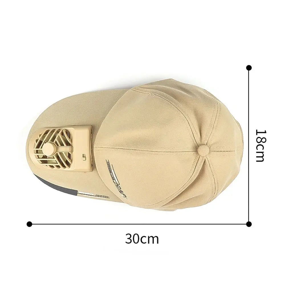 cap with fan Summer USB Charging Cooling Fan Baseball Cap Outdoor Golf Sunscreen 2 Speed Adjustable Peaked Hat Hiking cap fan