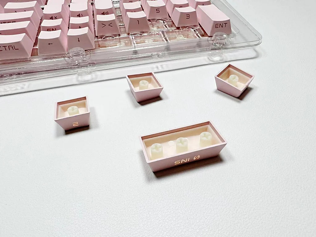 Set di keycap retroilluminati con incisione laterale da 131 tasti per tastiera meccanica con switch Cherry MX, profilo OEM, ABS, keycap personalizzati DIY