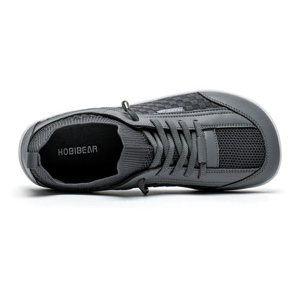 HOBIBEAR Men Barefoot Shoes Women Slip On Wide Toe Walking Sneaker | Zero Drop Sole | Lightweight Breathable Minimalist Shoes