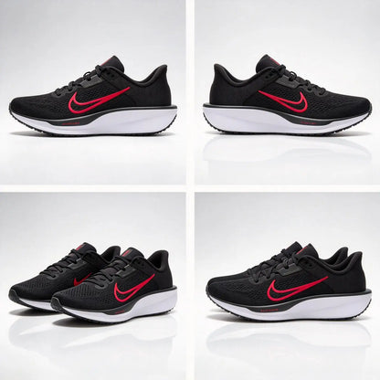 NIKE QUEST 6 FD6033-001, chaussures de course pour hommes authentiques, à semelle épaisse, légères, résistantes à l'usure, respirantes et à tige basse.