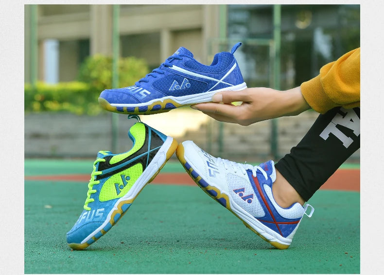 Sapatilhas Profissionais de Ténis de Mesa para Homem e Mulher, Sapatilhas de Badminton, Competição, Ténis e Treino, Calçado Desportivo para Homem