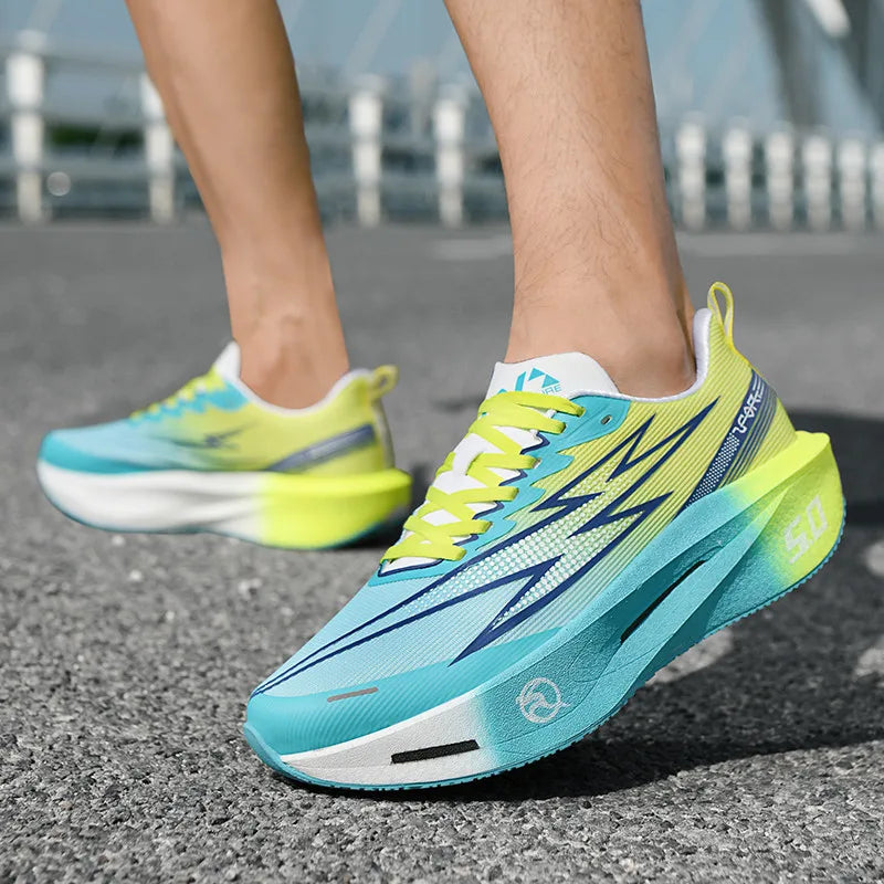 5.0 MIX Carbon Plate Laufschuhe für Damen und Herren – Marathonlauf, stabiler Rückprall, stoßdämpfend, Trainingssneaker