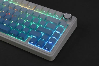 Tastiera meccanica gaming wireless AULA F75 Pro con montaggio gasket, RGB personalizzato, layout 75% e keycap PBT con incisione laterale