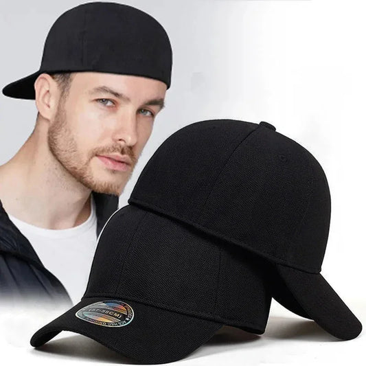Hochwertige Baseballkappe für Herren, enganliegend, geschlossen, Mesh-Kappe für Outdoor, atmungsaktive Sport-Kappe aus Baumwolle, Sonnenkappe für Männer, Trucker Hat Gorras Hombre