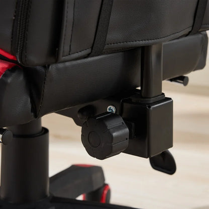 360° Ergonomic Gaming Chair Racing Style Leather Office Chair with Lumbar Support, Headrest, Footrest, Swivel Reclining Computer Gaming Chair
