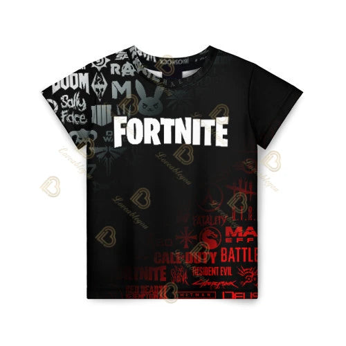 T-shirt Fortnite 2026 para rapaz, verão, anime, gaming, T-shirt para todos, camisola gira, T-shirt básica Battle Gamer, manga curta para homem