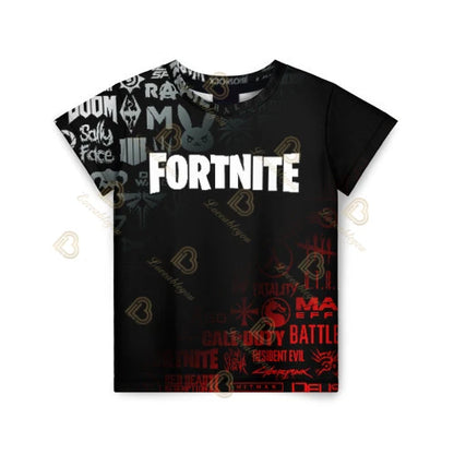 T-shirt Fortnite 2026 para rapaz, verão, anime, gaming, T-shirt para todos, camisola gira, T-shirt básica Battle Gamer, manga curta para homem