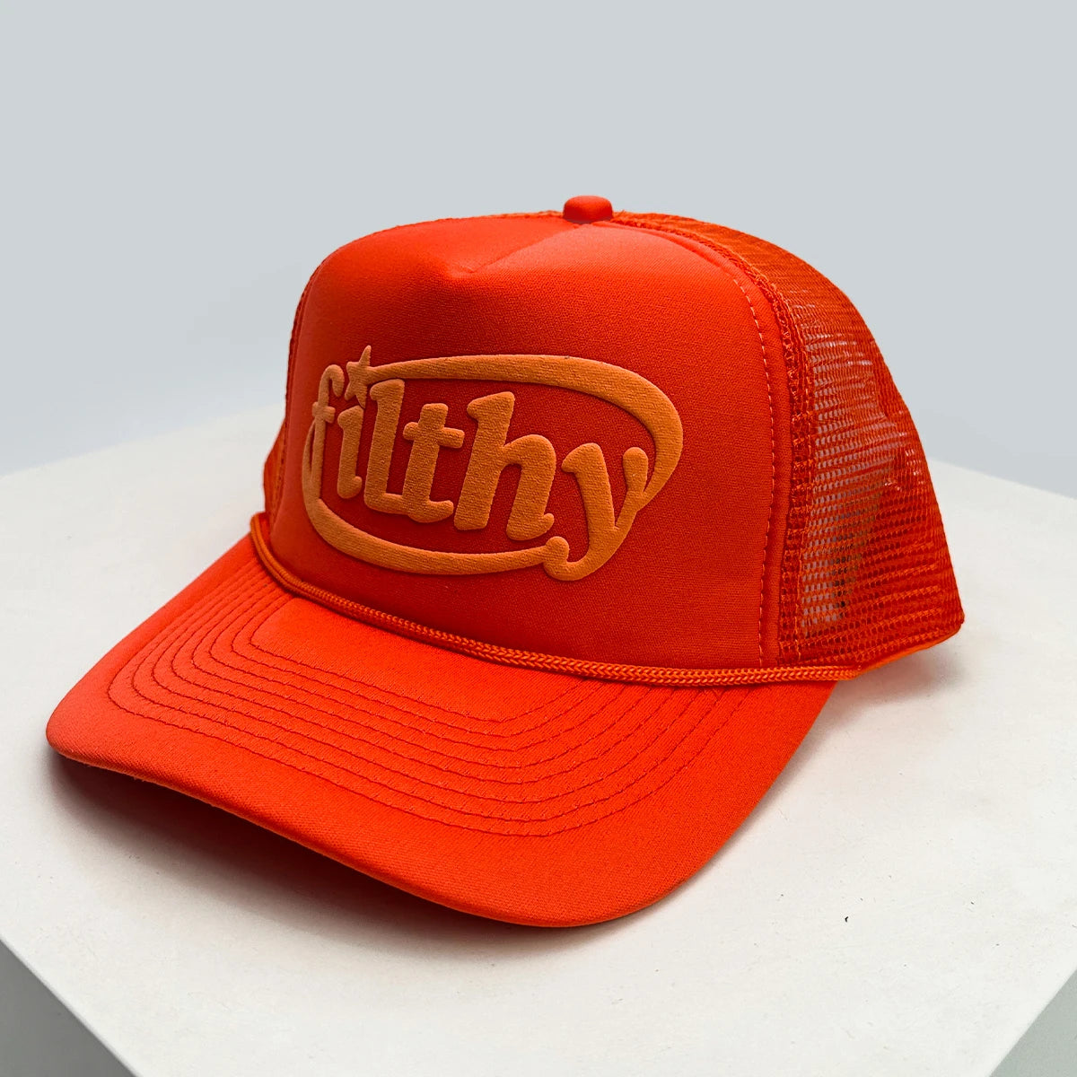 New Unisex Color Block filthy Letters Baseball Hats Sunshade Color Block Breathable Personal Trucker Caps Versatile Mesh Fashion
