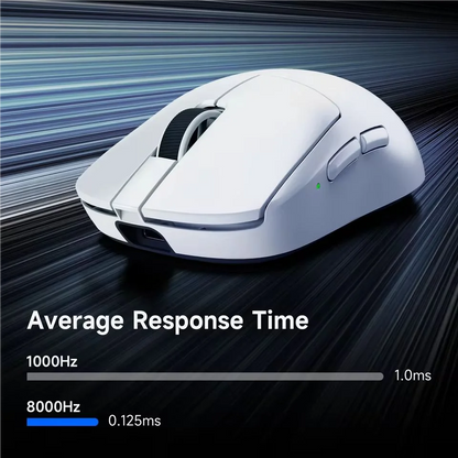 Mouse da gaming wireless leggero MCHOSE A7 V2 Ultra / Pro, Dual 8000Hz, PAW3950 TI, 42000DPI, per PC e gamer e-sport