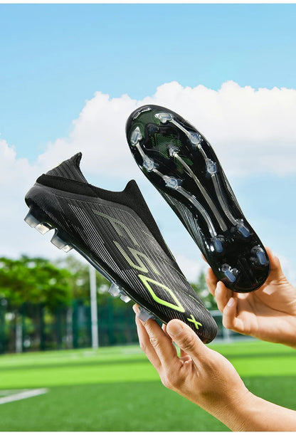 Nouvelles chaussures de football pour hommes, crampons antidérapants ultralégers FG pour gazon, chaussures de sport confortables pour adultes, chaussures de futsal antidérapantes