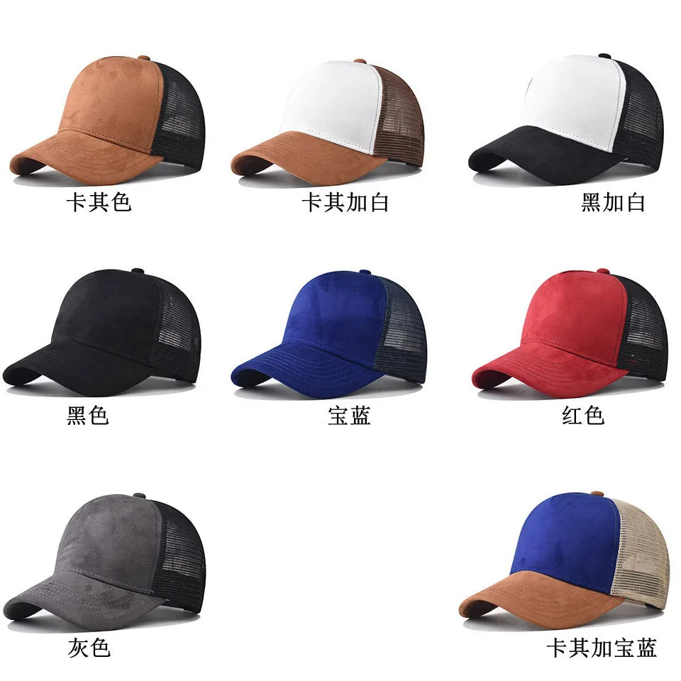 New Summer Mesh Baseball Cap Women Men Letter Patch Snapback Hat Casual Breathable Unisex Street Hip Hop Trucker Caps