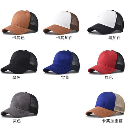New Summer Mesh Baseball Cap Women Men Letter Patch Snapback Hat Casual Breathable Unisex Street Hip Hop Trucker Caps