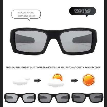 Polarized Sunglasses For Sports Sunglasses Trendy Retro Rectangular Wrap Around Vintage Uv380 Eye Protection Fishing Glasses