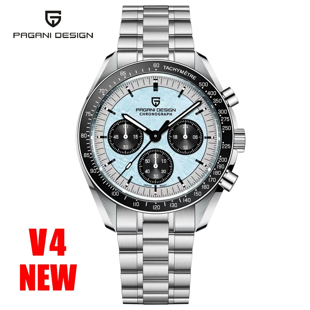PAGANI DESIGN PD1701 Tribute to CK2998 Moon Watch Retro Quartz Watch For Men AR Sapphire crystal Sport Chronograph Man 2026 New