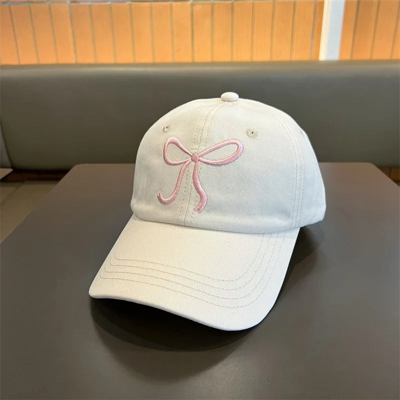 Bows Children Baseball Caps Hollow Empty Top High Ponytail Caps Adjustable Kids summer Sun Hats Boys Girls Hip hop Baseball Hat