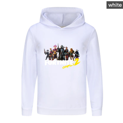 Hoodie Fortnite para Crianças e Bebés, Roupa Cartoon Unissexo para Rapazes, Sweatshirts com Capuz de Manga Comprida, Casacos Casuais para Jovens e Raparigas 1007