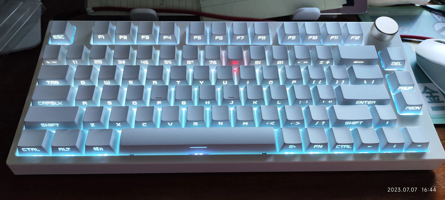 Set di keycap retroilluminati con incisione laterale da 131 tasti per tastiera meccanica con switch Cherry MX, profilo OEM, ABS, keycap personalizzati DIY