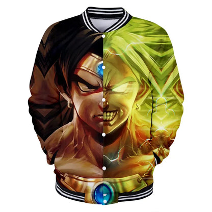 Nova japanska anime Dragon Ball Z sveučilišna jakna, jesenska ležerna majica s kapuljačom, kaput-jakna, brendirana bejzbolska jakna