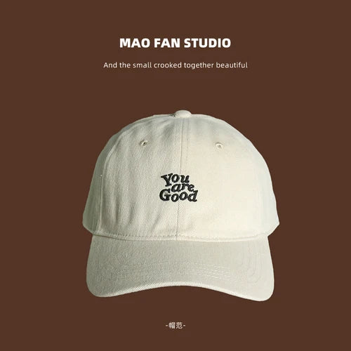Brown Peaked Cap Men's and Women's Summer Fashion Casual American Retro Soft Top Baseball Cap Small Sun Protection Hat