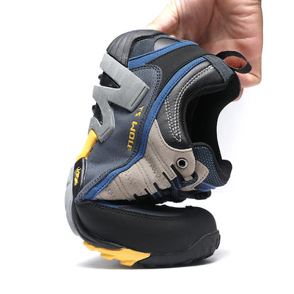 Scarpe da trekking per appassionati di attività all’aria aperta - Scarpe da trekking impermeabili da uomo - Scarponi da montagna - Scarpe tattiche da caccia nel bosco in vera pelle