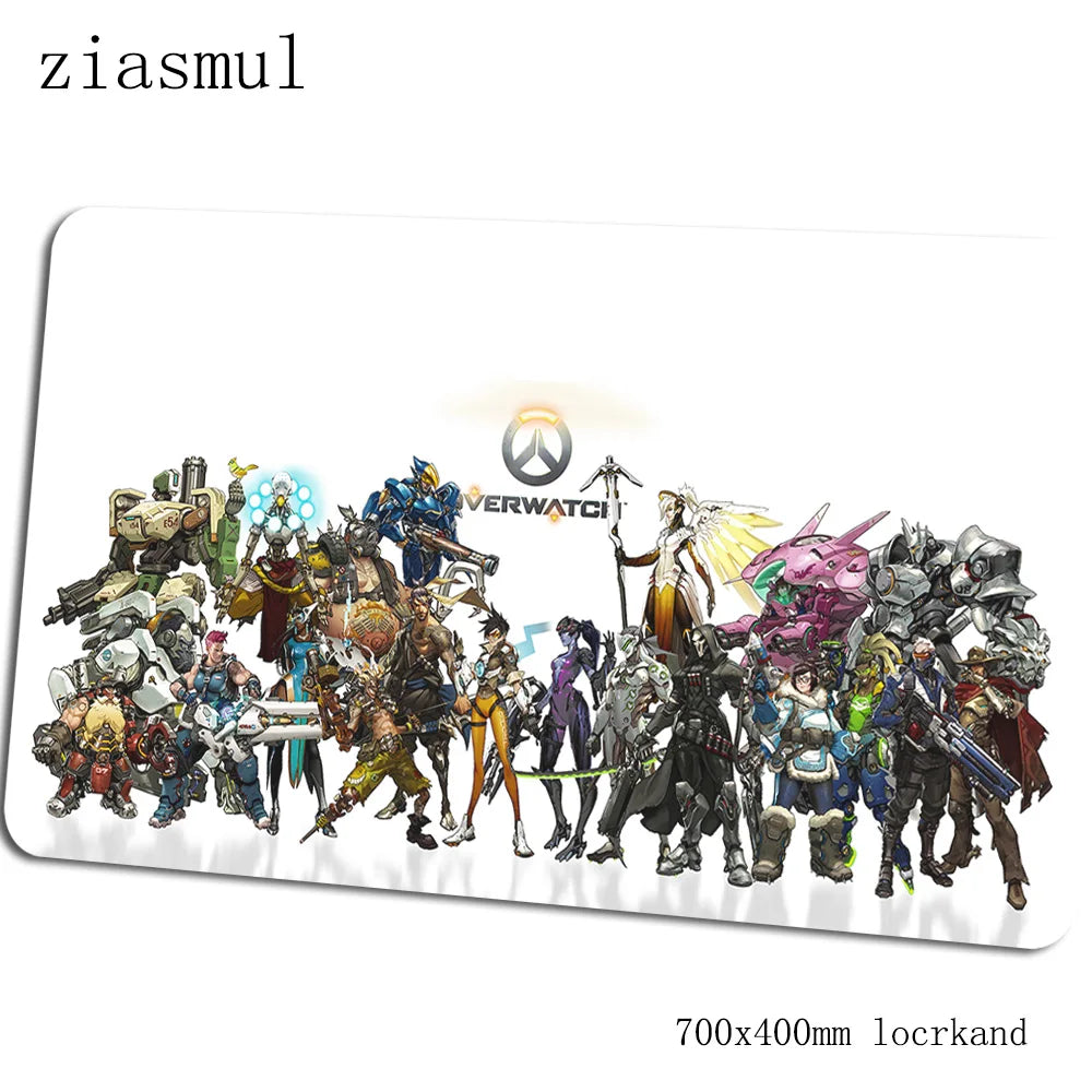 Tapete de rato Overwatch — elegante tapete para computador 70x40cm, tapete de rato gaming grande XL para rato e teclado, jogos PC, secretária gamer