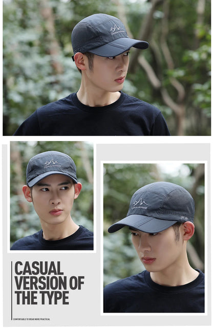 NIXHIT Outdoor Sports Foldable Thin Breathable Quick Drying Women Men's Baseball Cap Hiking Fishing Mountaineering Hat A246