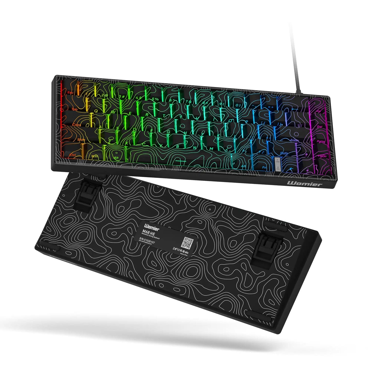 M68HE Pro Hall Effect Mechanical Gaming Keyboard Hot Swap Magnetic Switches Rapid Trigger 8000Hz Polling Rate Keyboard for PC