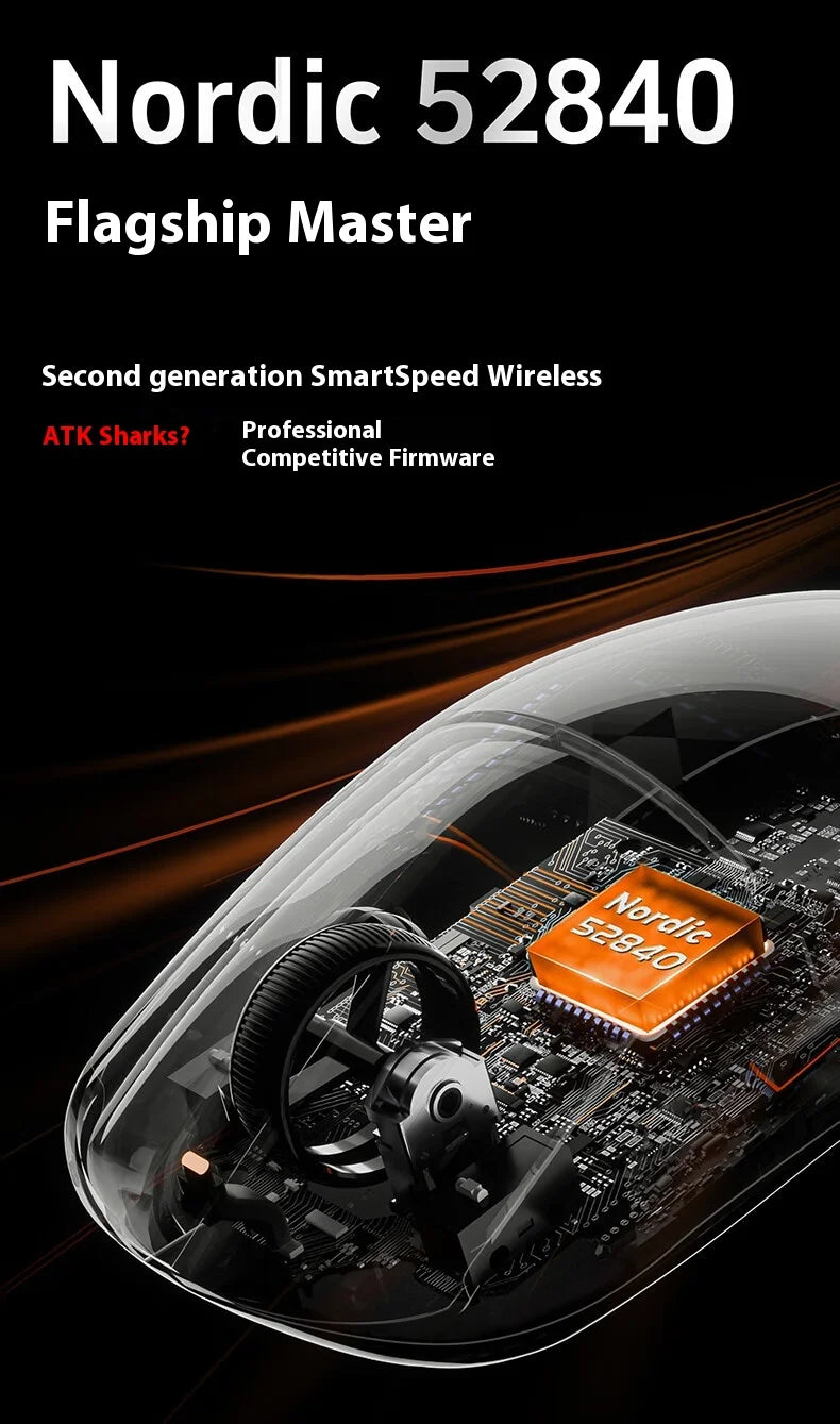 Безжична геймърска мишка ATK A9 Plus A9/A9 SE/A9 Pro Tri Mode 8K, лека A9 Ultimate E-sports, PC подарък, персонализирана