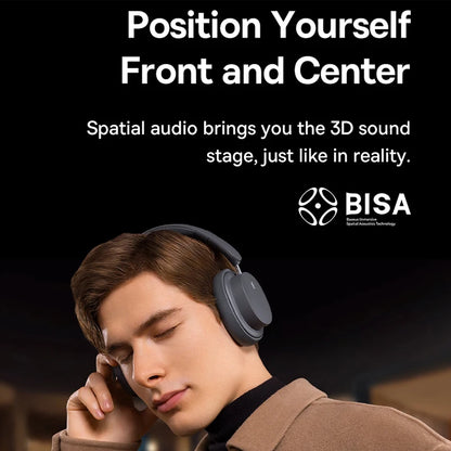 Baseus Bowie D05 Wireless Bluetooth 5.3 Headphones – HiFi Stereo Foldable 70H Battery Over-Ear Headset with Deep Bass & Dual Connection
