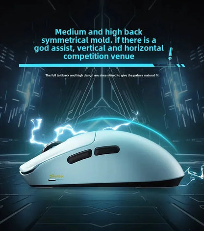 SCYROX V6 non-porous wireless mouse esports 40g 750IPS with 8k receiver fast response pixart 3950 high quality 8KHz web driver