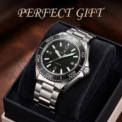 Pagani Design New Men's Mechanical Watch Luxury Sapphire Stainless Steel 100m Waterproof Ceramic bezel Automatic Watch