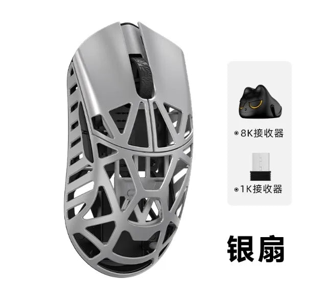 Wlmouse Mini Pro professionell mus i lätt magnesiumlegering, trådlös gamingmus med tre lägen, 8K polling rate, PAW3950, DPI30000