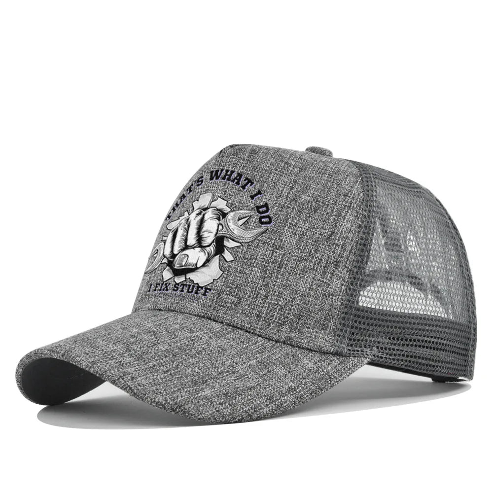 New Fashion Spring Summer Printed Mesh Breathable Baseball Cap Gorras Personality LOGO for Men WomenCouples Visor Hat Casquette