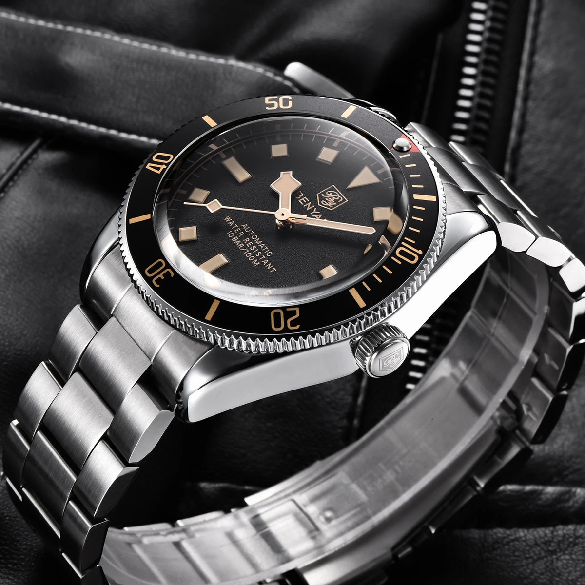 2026 New BENYAR Men's Luxury Automatic Watches Mechanical Business Waterproof Wrist Watch for Men Sports Luminous Men Bracelet