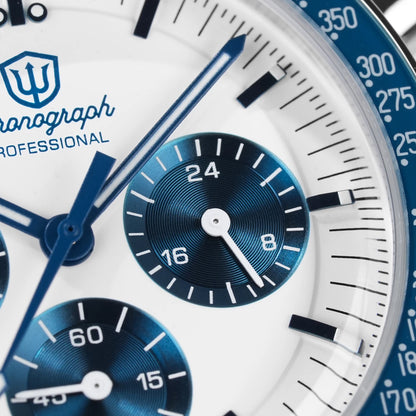 Watchdives WD1863 Watch VK63 Quartz Chronograph Movement Bubble Sapphire Crystal 100m Waterproof Luminous 39mm Vintage Watches