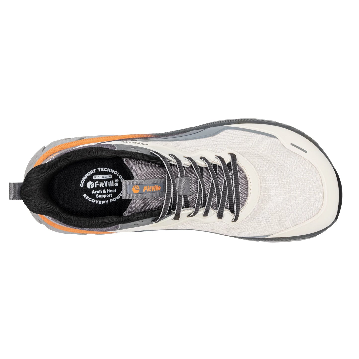 FitVille Men's Wide Toe Box Shoes Cushioned Well Sneakers Non Slip Lightweight Breathable Running Shoes for Swollen feet