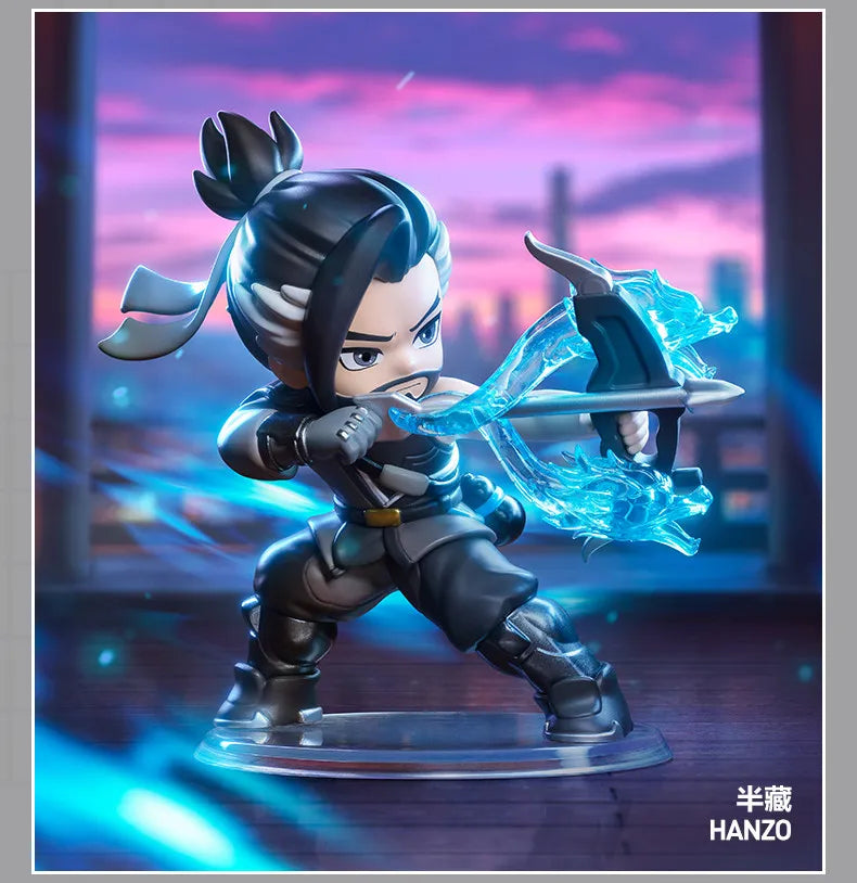 POP MART Overwatch Play of The Game Series Caixa Surpresa Mystery Box Brinquedos Kawaii Ornamentos Figuras Decoração de Casa Bonecas Modelo de Secretária