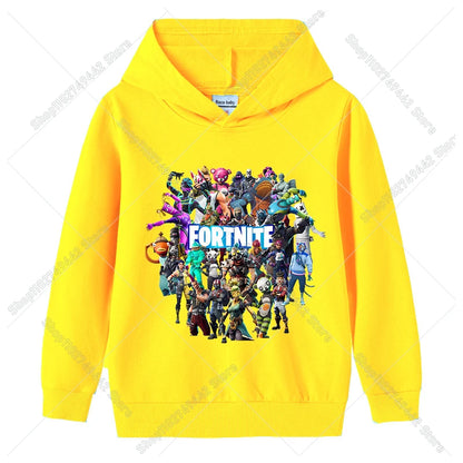 Dječja hoodie majica Fortnites za jesen, dukserica s kapuljačom za dječake i djevojčice, tanka trenirka, pulover dugih rukava, sportska dječja odjeća