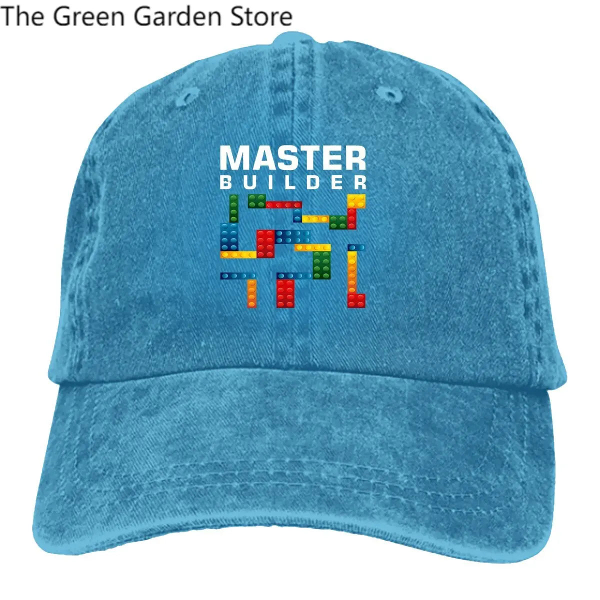 Building Blocks Multicolor Hat Peaked Men's Cap Cool Master Builder  Building Blocks Personalized Visor Protection Hats