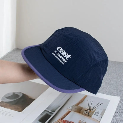 Retro Japanese Style Hip-hop Hats 5 Panel Thin Flat Brimmed Baseball Cap Quick-drying Breathable Sunscreen Hat Unisex