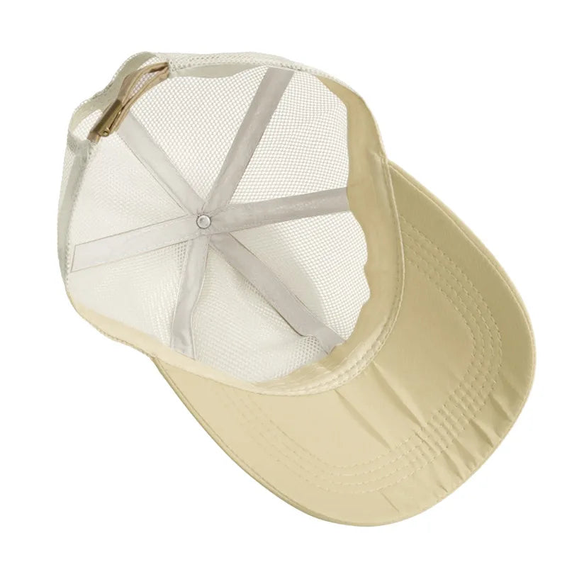 Men Women Summer Full Mesh Baseball Cap Quick Dry Cooling Sun Protection Hiking Golf Running Adjustable Hat