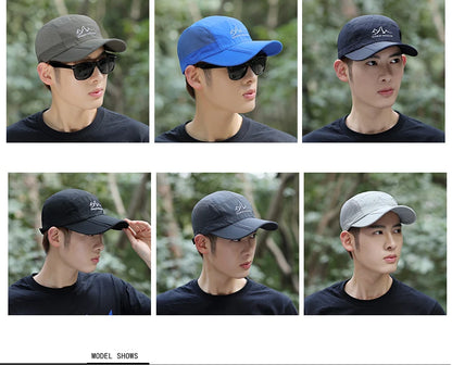 NIXHIT Outdoor Sports Foldable Thin Breathable Quick Drying Women Men's Baseball Cap Hiking Fishing Mountaineering Hat A246