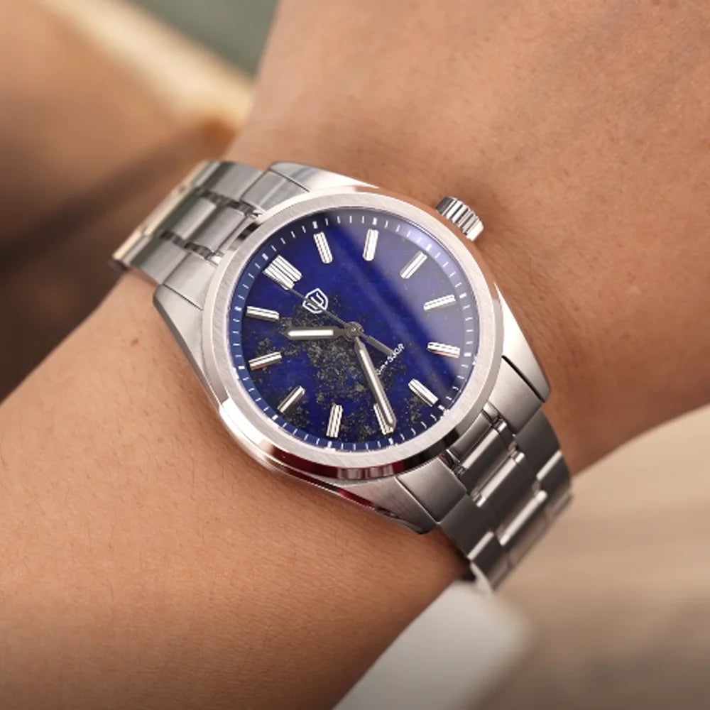 Watchdives WD0003B ‌Aventurine Dial Watch VH31 Quartz Movement Sapphire Crystal Luminous 100m Waterproof 36mm Vintage Watches