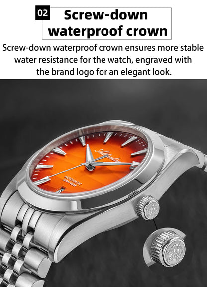 ADDIESDIVE NEW 39mm Men's Desert Texture Watch 200m Diver Sapphire Crystal AD2540 BGW9 Blue Luminous  Mechanical Automatic Watch