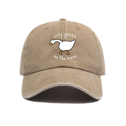 „Big Goose“ spausdinta beisbolo kepurė vyrams ir moterims, maža, šviežia, minkšta kepurė su anties liežuvio motyvu, kepurė nuo saulės, lauko apsauga nuo saulės